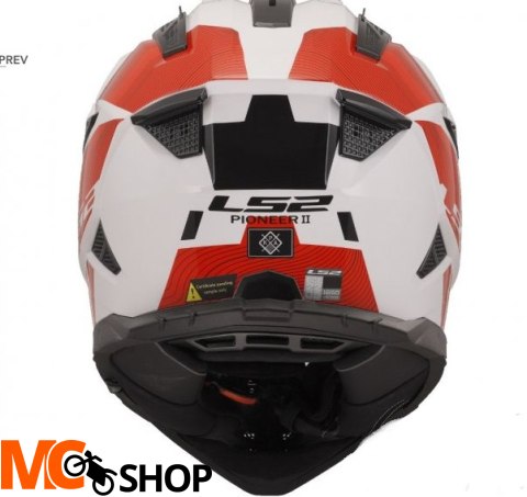 LS2 KASK ADVENT MX702 PIONEER II HILL WHITE RED