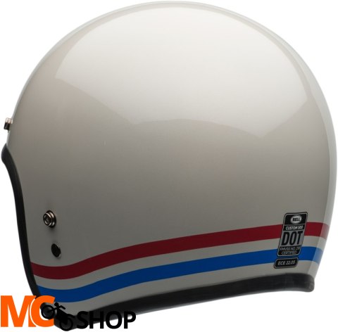 BELL KASK OTWARTY C 500 ECE6 STRIPES PEARL WH R BL