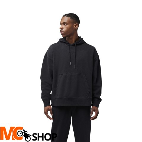 FOX BLUZA Z KAPTUREM WORDMARK OVER FLEECE PO BLACK