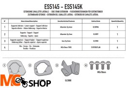 GIVI POSZERZENIE DODATKOWE STOPKI BMW F900GS 2024