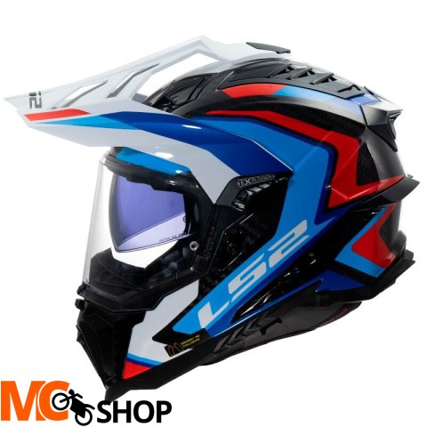 LS2 KASK ADVENTURE MX701 EXPLORER C FRON II WH.BL.