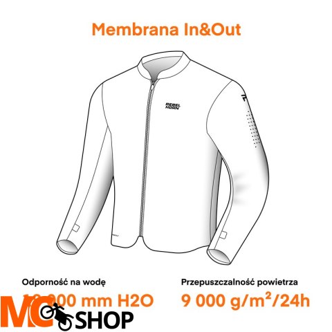 REBELHORN MEMBRANA UNIWERSALNA IN&OUT PRO FLUO YE