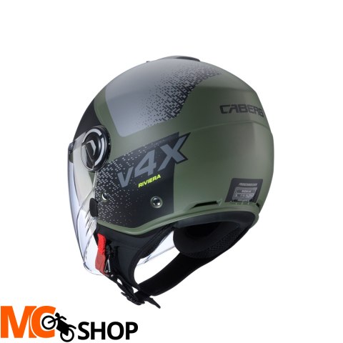 CABERG KASK JET RIVIERA V4X ALPHA ZIEL/CZA/SZ MAT