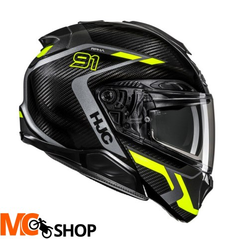HJC KASK SYSTEMOWY RPHA91 CARBON LAGOS BLACK/YELLO