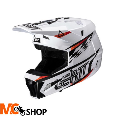 LEATT KASK Z GOGLAMI JUNIOR KIT MOTO 3.5 V25 WHITE