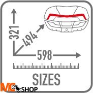 GIVI KUFER CENTRALNY V58 MAXIA 5 (WERSJA LIMITED)