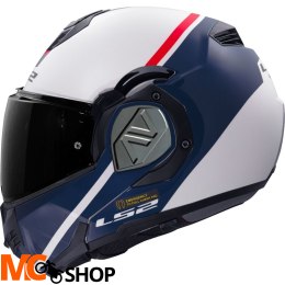 LS2 KASK SYSTEMOWY FF906 ADVANT SWIPE WHITE BLUE