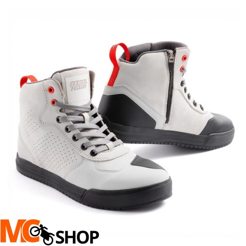REBELHORN BUTY MOTO SKÓRZANE SPIKE GREY/BLA SOLE