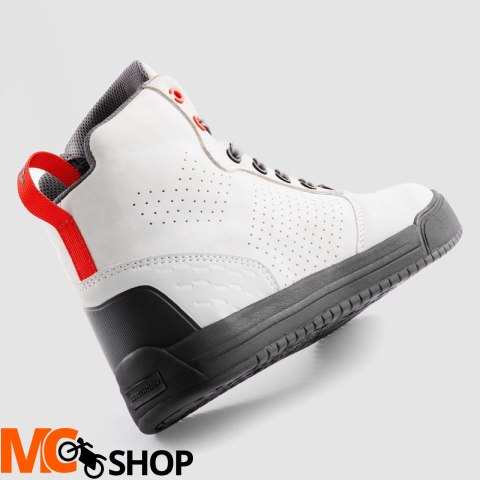 REBELHORN BUTY MOTO SKÓRZANE SPIKE GREY/BLA SOLE