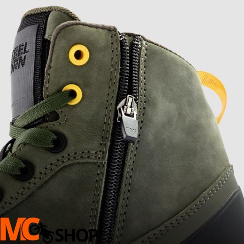 REBELHORN BUTY MOTOCYKLOWE SKÓRZANE SPIKE OLIVE