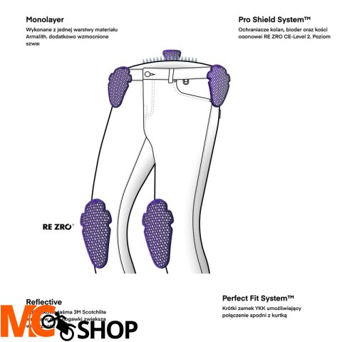 REBELHORN SPODNIE JEANS BRONCO MONOLAYER LADY BLA