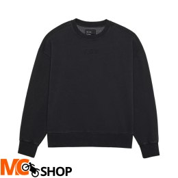 BLUZA FOX WORDMARK OVERSIZED FLEECE CREW BLACK