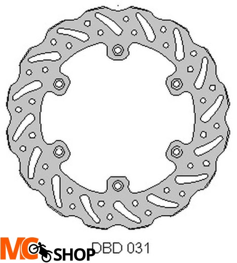 DELTA BRAKING ONL_DBD031G TARCZA HAMULC TYŁ YAMAHA