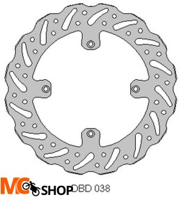 DELTA BRAKING ONL_DBD038G TARCZA HAMU PRZÓD HUSQVA