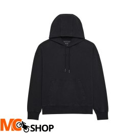 FOX BLUZA KAPTUR WORDMARK OVERSIZED FLEECE P BLACK
