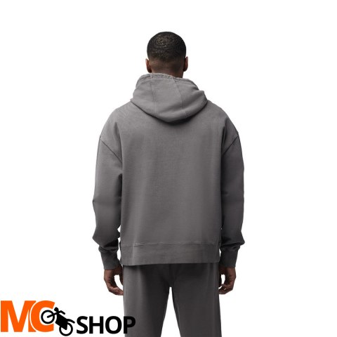 FOX BLUZA KAPTUR WORDMARK OVERSIZED FLEECE PEWTER