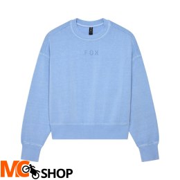 FOX BLUZA LADY WORDMARK OVERSIZED FLEECE CRE BLUE
