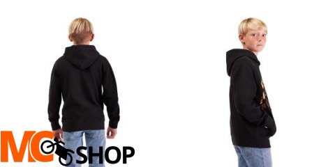 FOX BLUZA Z KAPTUREM JUNIOR ELEVATED FLEECE BLACK