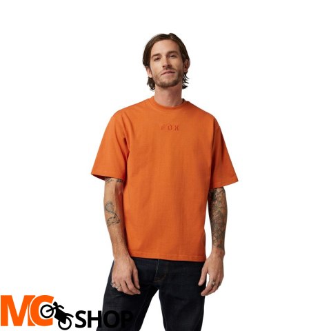 FOX T-SHIRT WORDMARK OVERSIZED CHOCOLATE