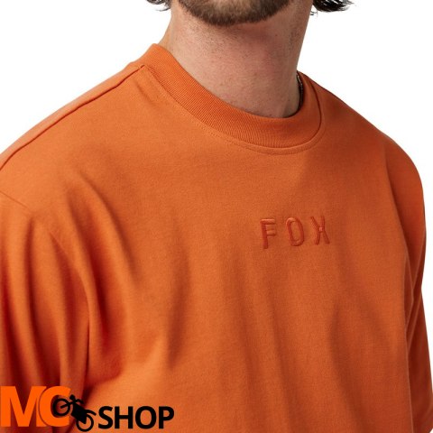 FOX T-SHIRT WORDMARK OVERSIZED CHOCOLATE