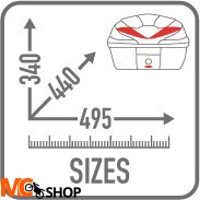 GIVI KUFER CENTRALNY B360 TECH MONOLOCK (36LT)