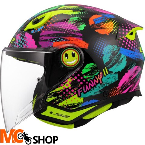 LS2 KASK OTWARTY JUNIOR OF622 FUNNY II JOY BLACK