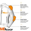 OZONE KURTKA MOTOCYKLOWA SKÓRZANA COLT BLACK