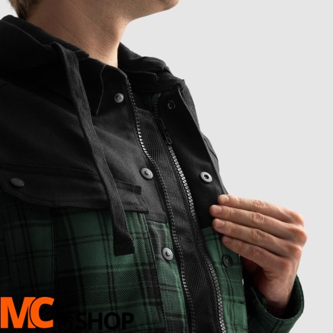 REBELHORN KOSZULA MOTOCYKLOWA SHIFTER BLACK/GREEN