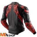 REBELHORN KURTKA SKÓRZANA VELOCE CAMO BLA/FLUO RED