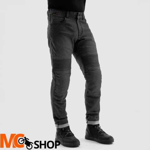 REBELHORN SPODNIE JEANS REVOLT MONOLAYER BLACK