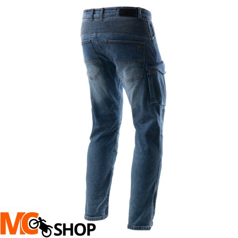 REBELHORN SPODNIE JEANS VANDAL MONOLAYER WASHED BL