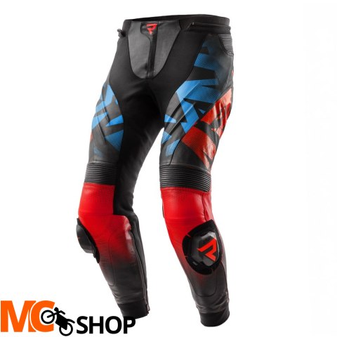 REBELHORN SPODNIE SKÓRZANE INFERNO BLA/BLUE/WH/RED
