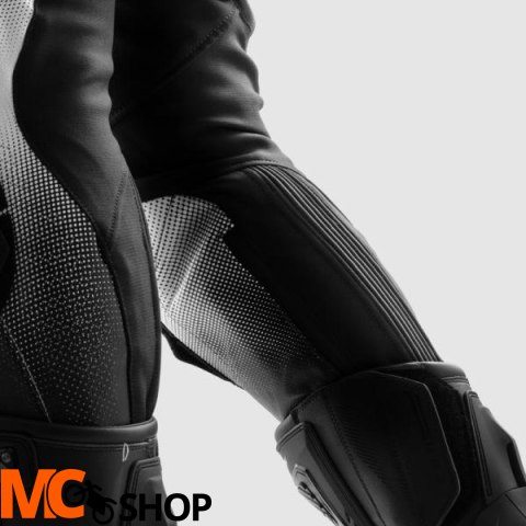 REBELHORN SPODNIE SKÓRZANE INFERNO BLACK/WHITE