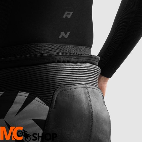 REBELHORN SPODNIE SKÓRZANE INFERNO BLACK/WHITE