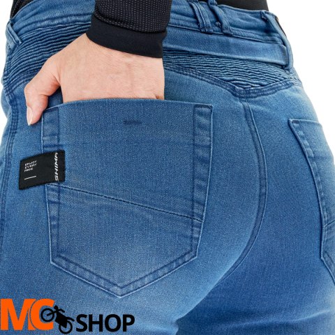 SHIMA JEANSY MOTOCYKLOWE ZENITH LADY PNT BLUE