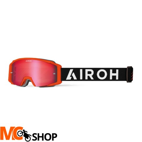 AIROH GOGLE BLAST XR1 ORANGE MATT SZYBA RED MIRROR