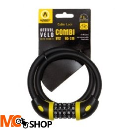 AUVRAY COMBI 65cm stalowa linka z zamkiem na szyfr